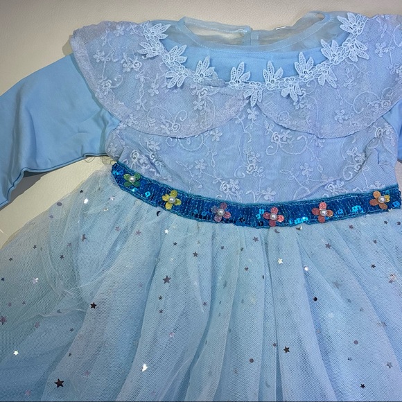Frozen Elsa embroidered sparkly costume dress - Picture 9 of 10